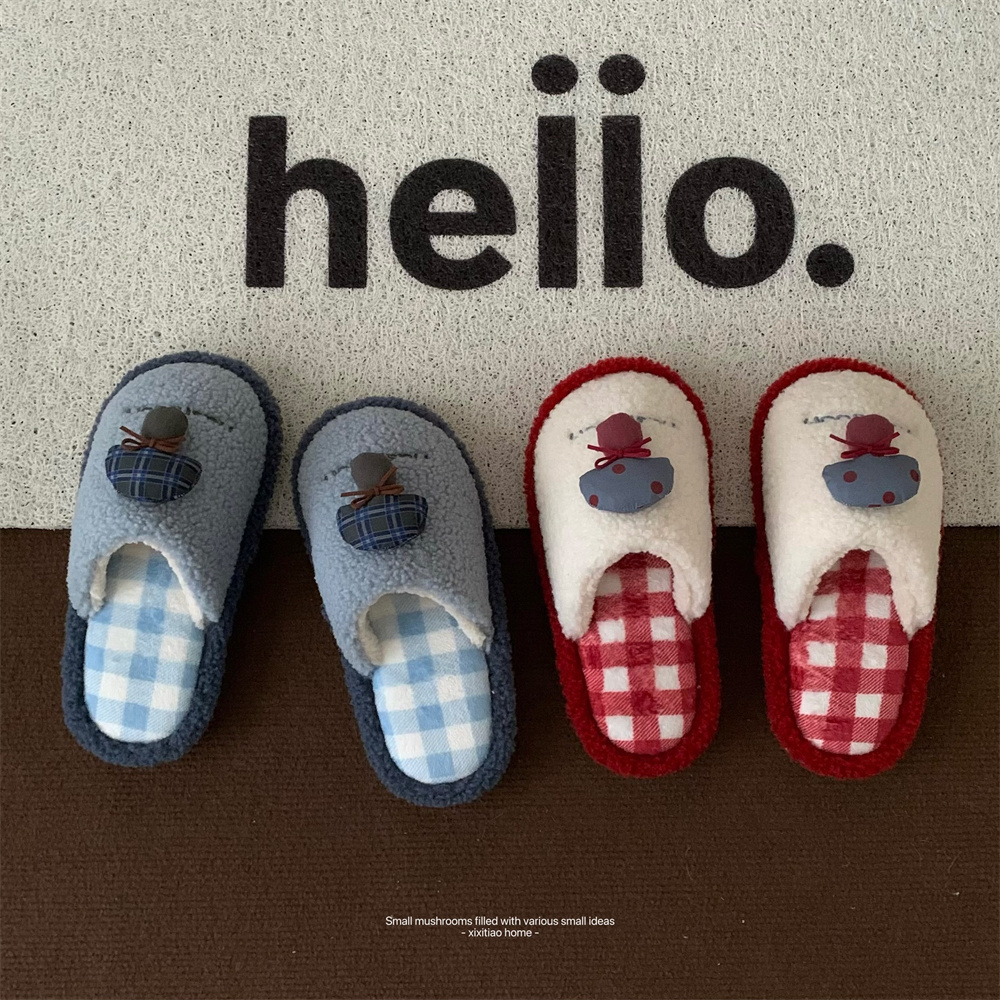 Women Shoes Winter - Women's mushroom slippers women white fluffy