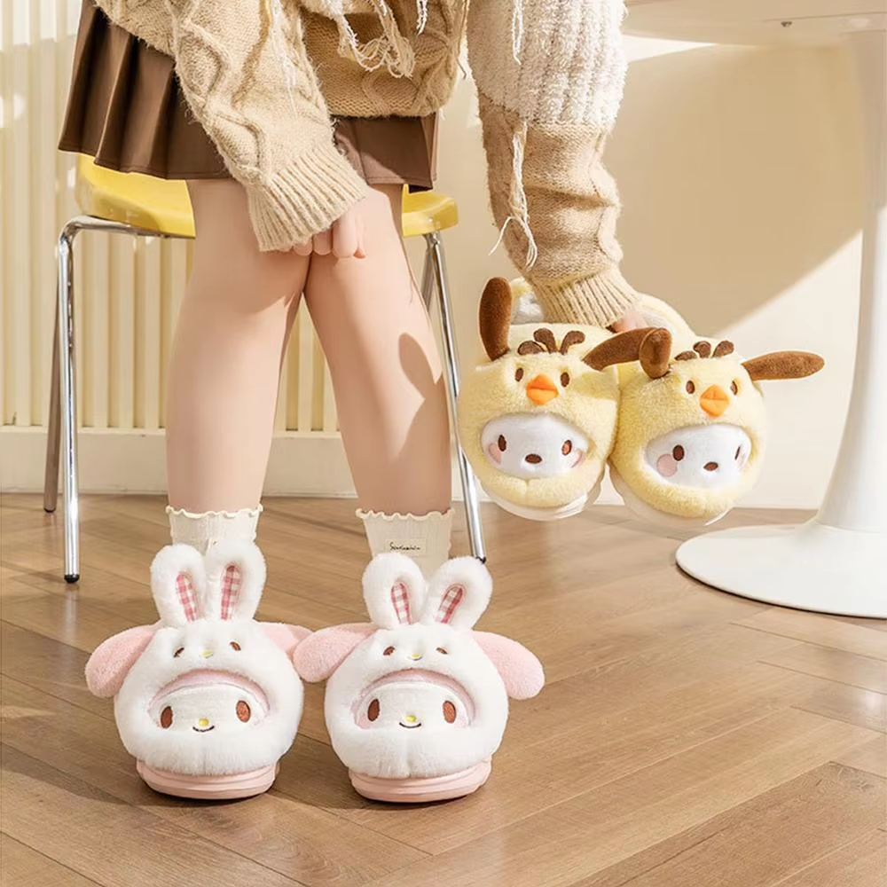 Women Shoes Winter - Cartoon Women's Plush Slippers Warm New