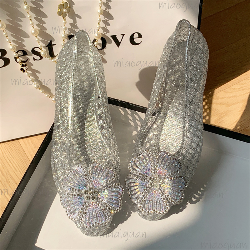 New Crystal Jelly Shoes Sparkl – Jelly Sandal Women recenzja i cena