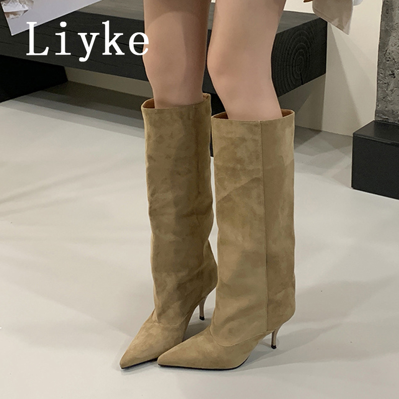 Liyke Autumn Winter Thin Kitte – High Knee Heel Boots recenzja i cena