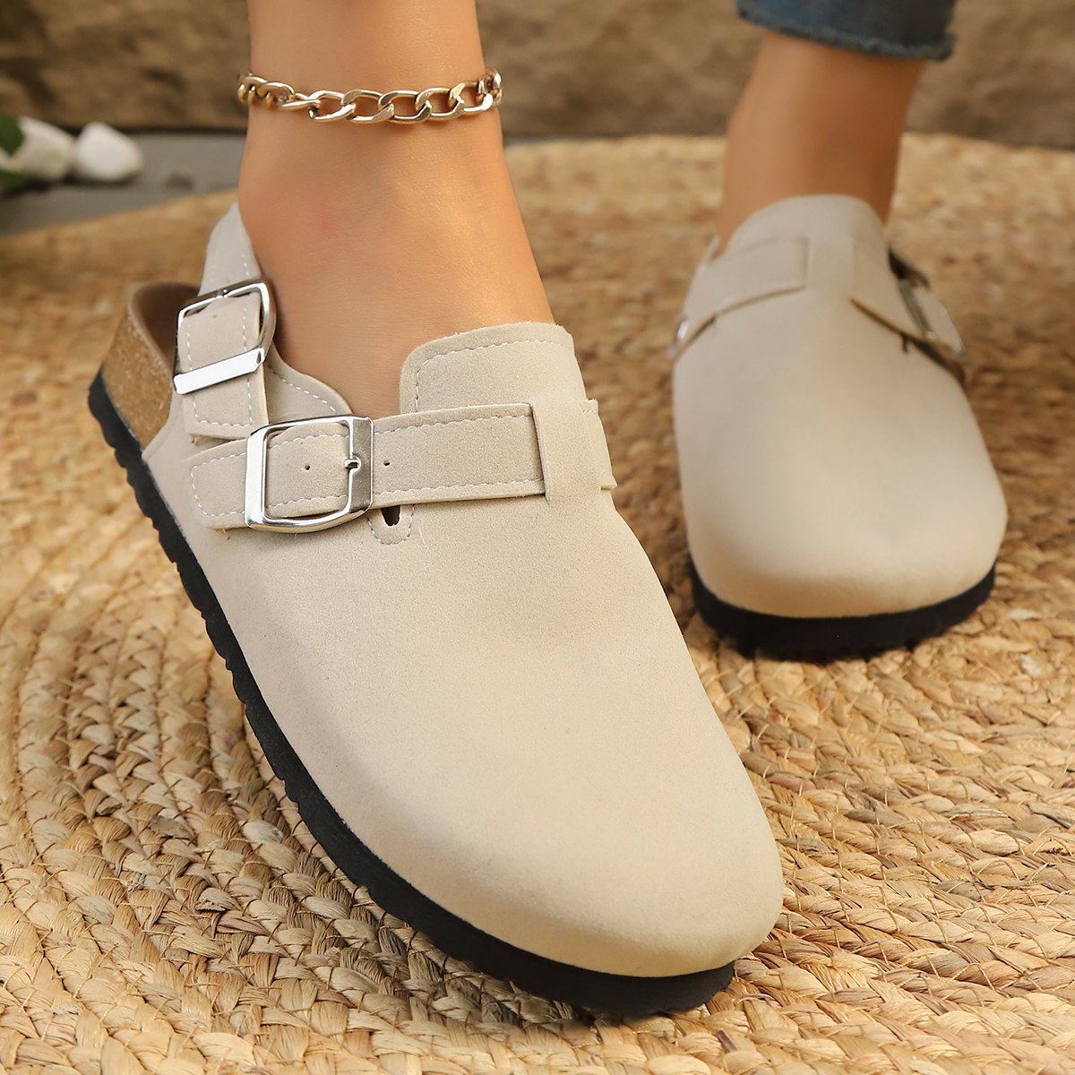 Litfun Suede Women's Clogs wit – Women'S Shoes With Arch Support recenzja i cena
