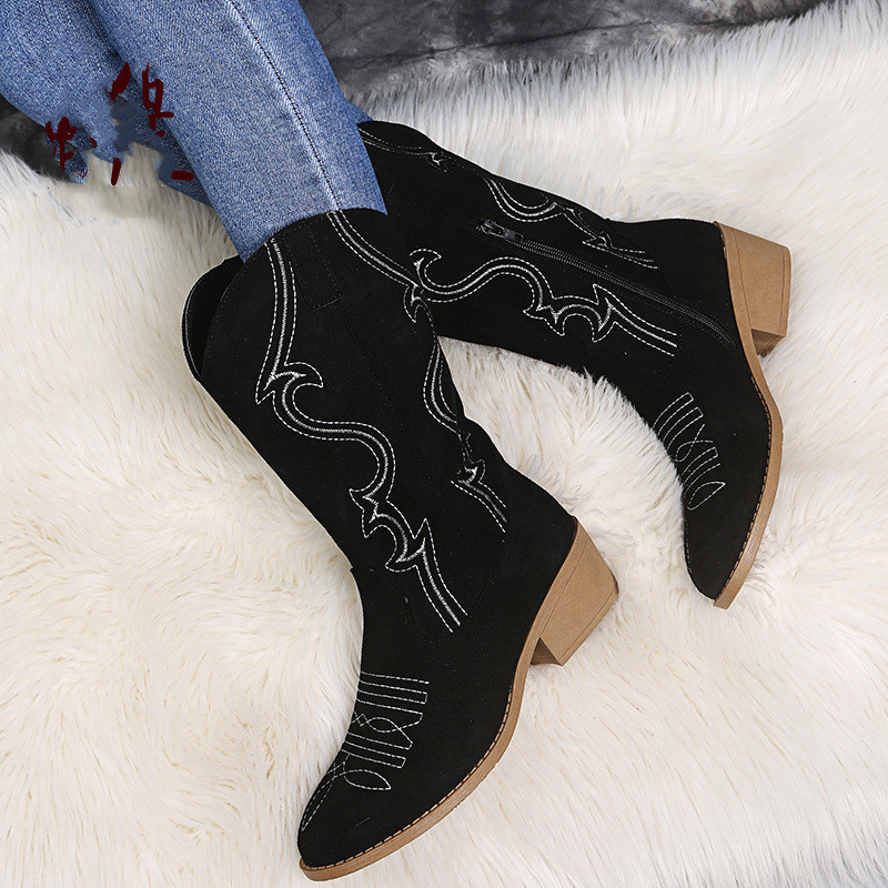 Flat Platform Cowboy Boots Wom – Women Shoes Jeans recenzja i cena