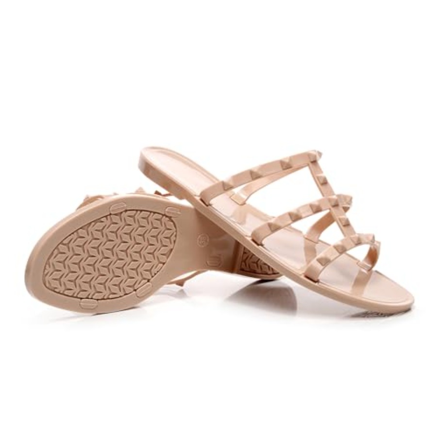 Women Flats Sandals, Studded J – Jelly Sandal Women recenzja i cena