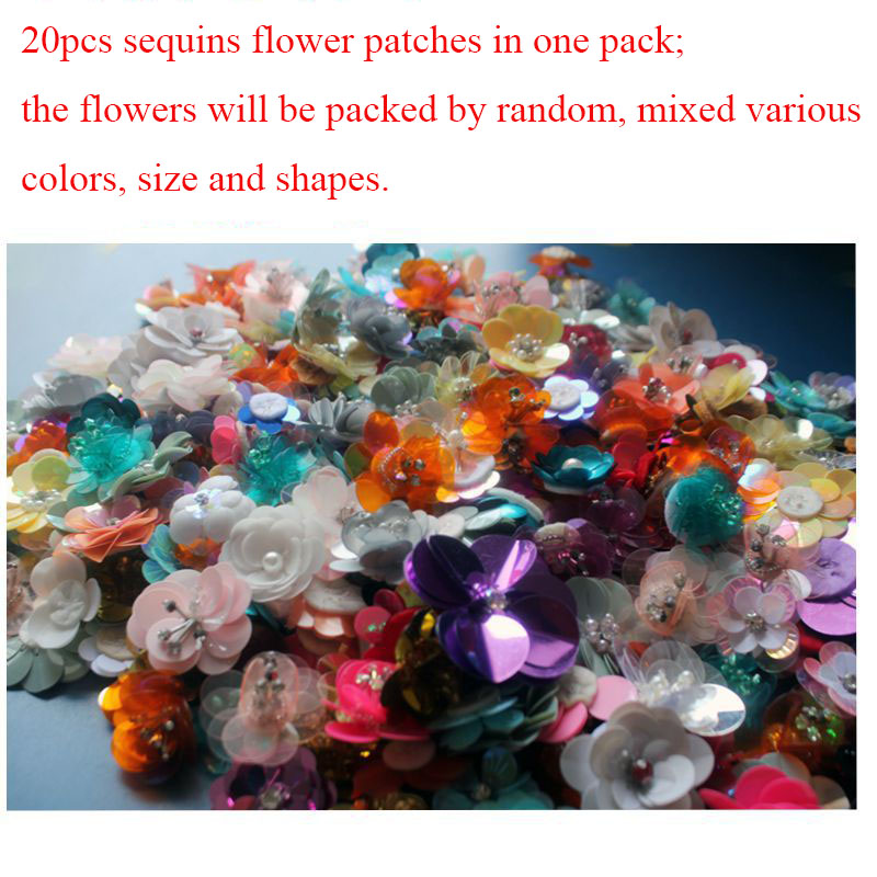 20PCS/Pack Random Sequins Flow – Women Shoes Jeans recenzja i cena