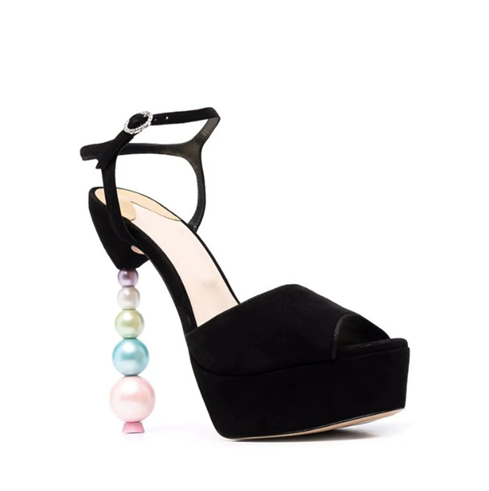 Sweet Pastel Leather Platform  – Block Heel Ankle Boots recenzja i cena