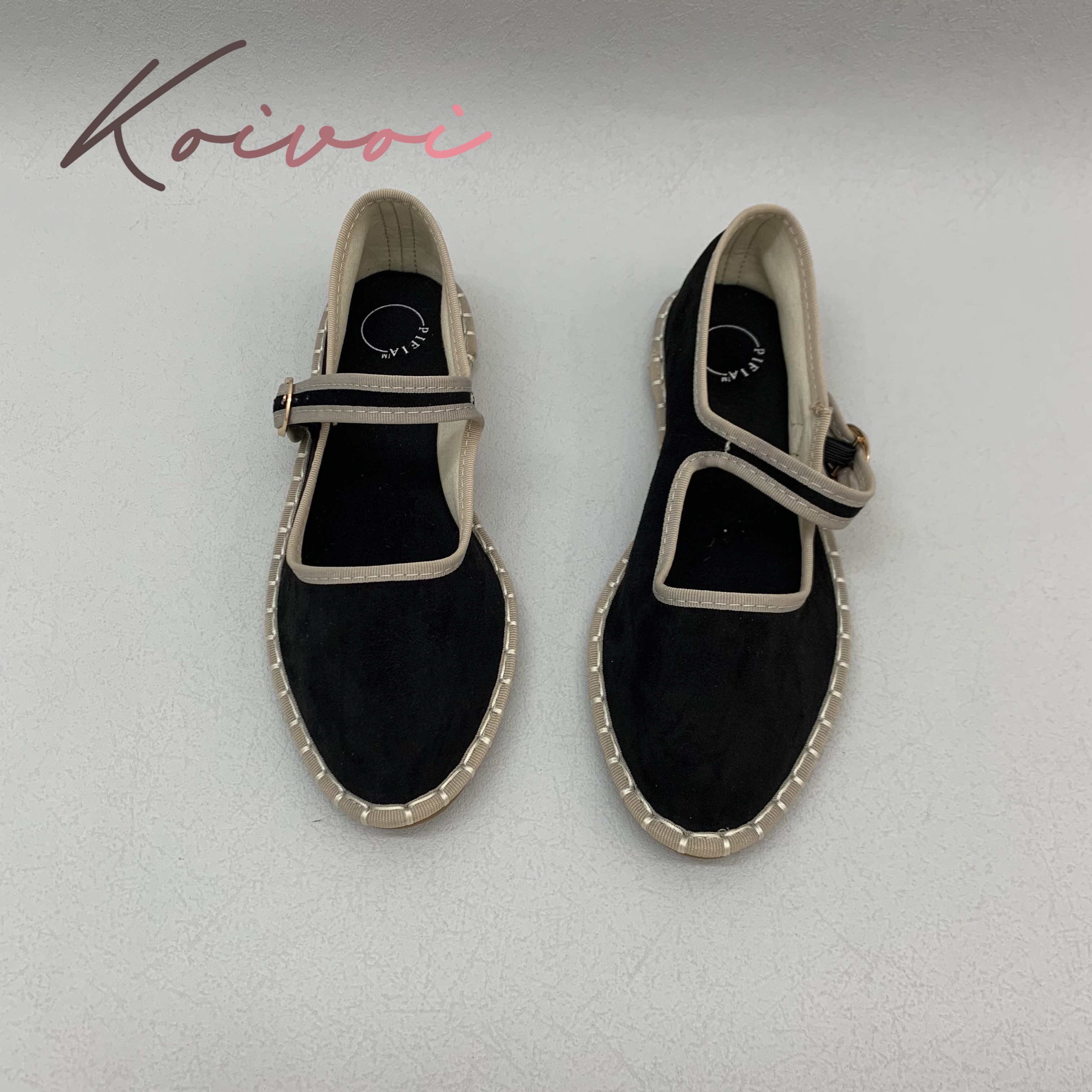 Hand Stitch Buckle Strap Flats – Women Shoes Jeans recenzja i cena