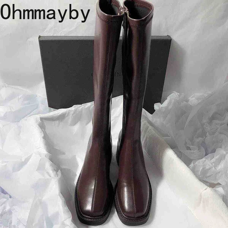 Vintage Thick Heel Women Knee  – High Knee Heel Boots recenzja i cena