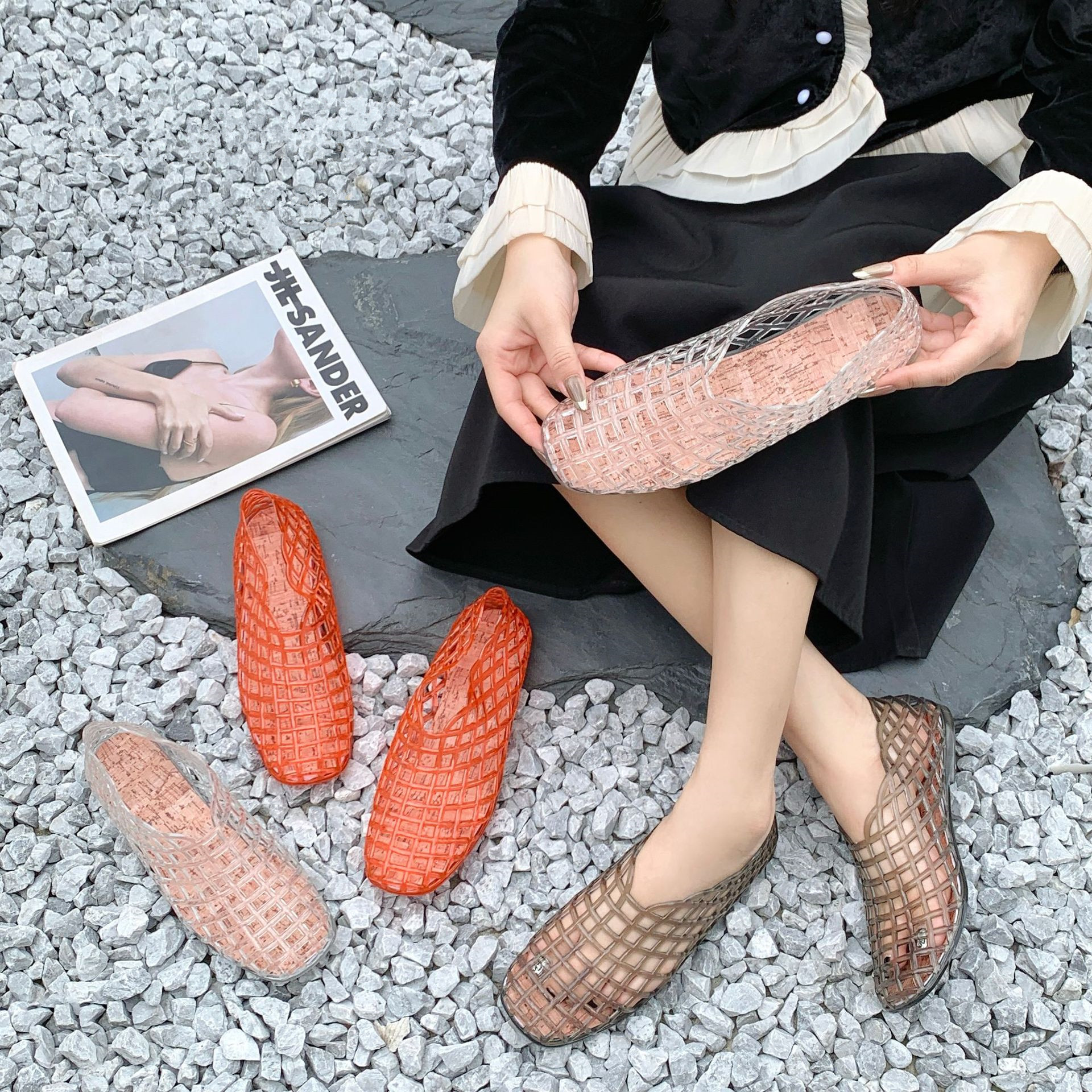 2025 Women's New Flat Sandals  – Jelly Sandal Women recenzja i cena
