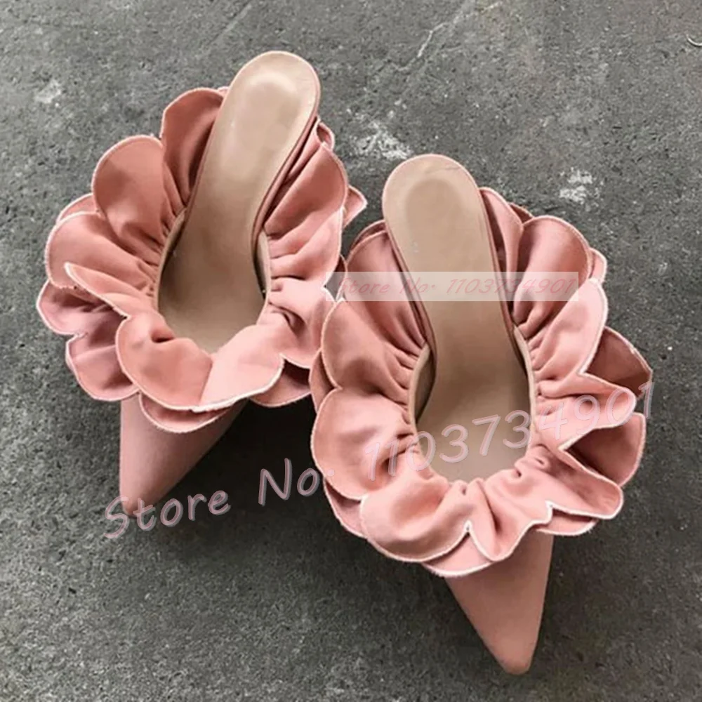 White Flower Satin Pointed Toe – Women Shoes Zara recenzja i cena