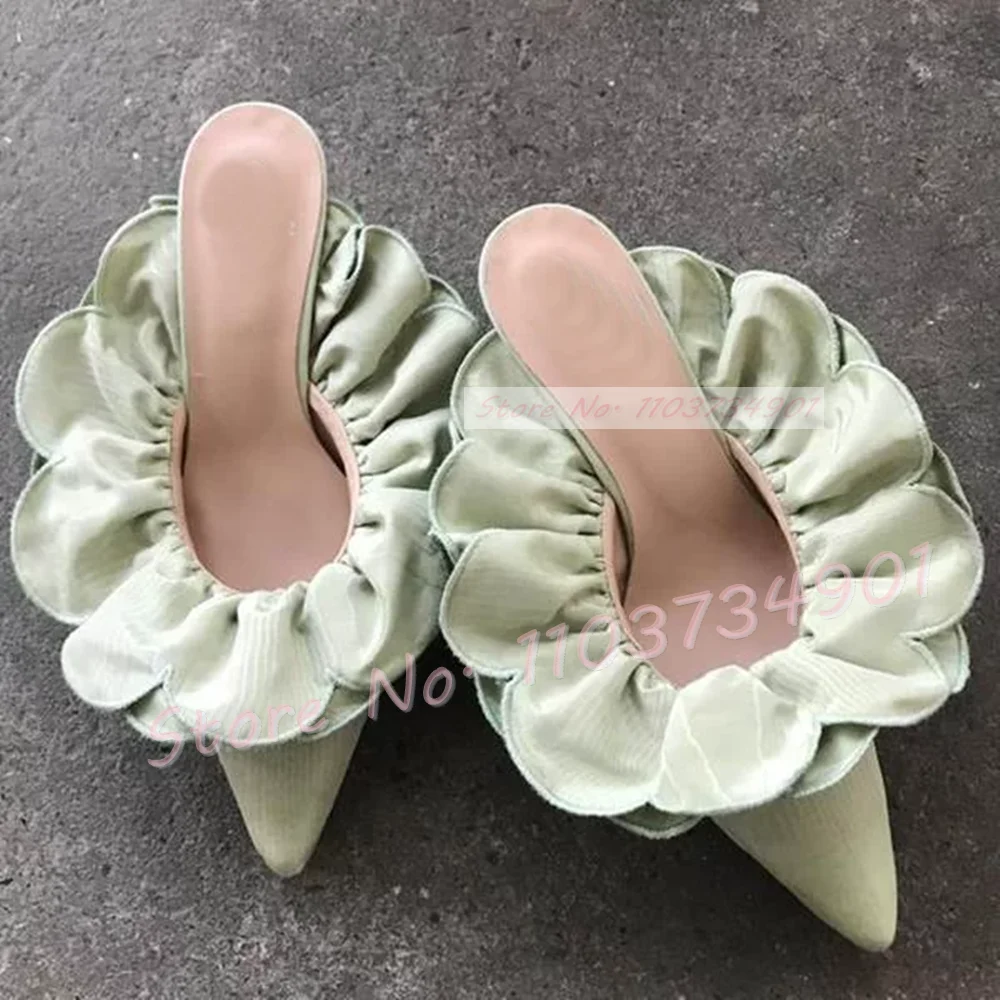 White Flower Satin Pointed Toe – Women Shoes Zara recenzja i cena