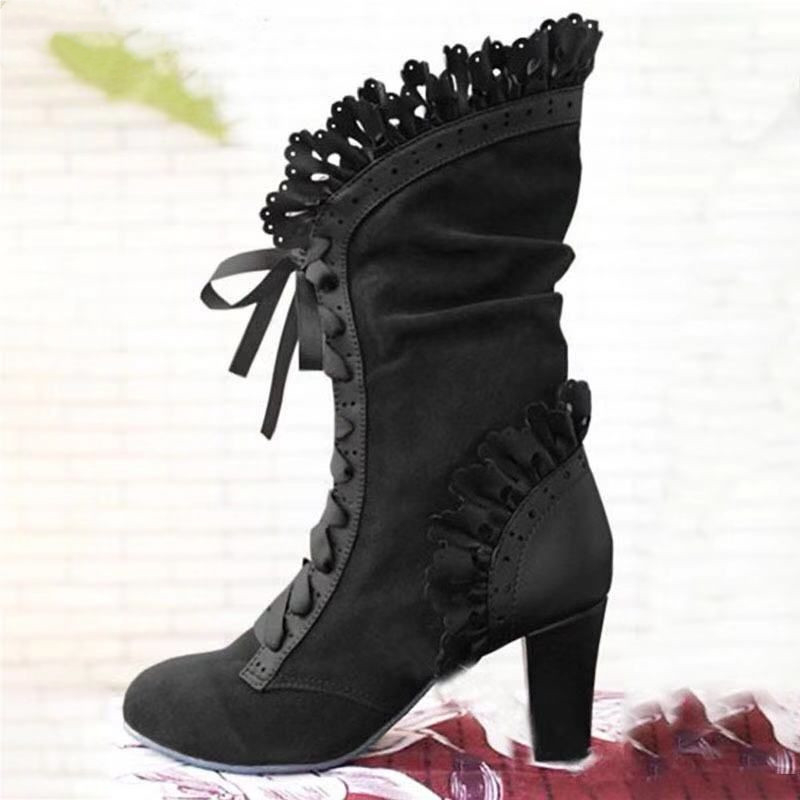 Women Lace Women's High Heel M – Women Shoes Jeans recenzja i cena
