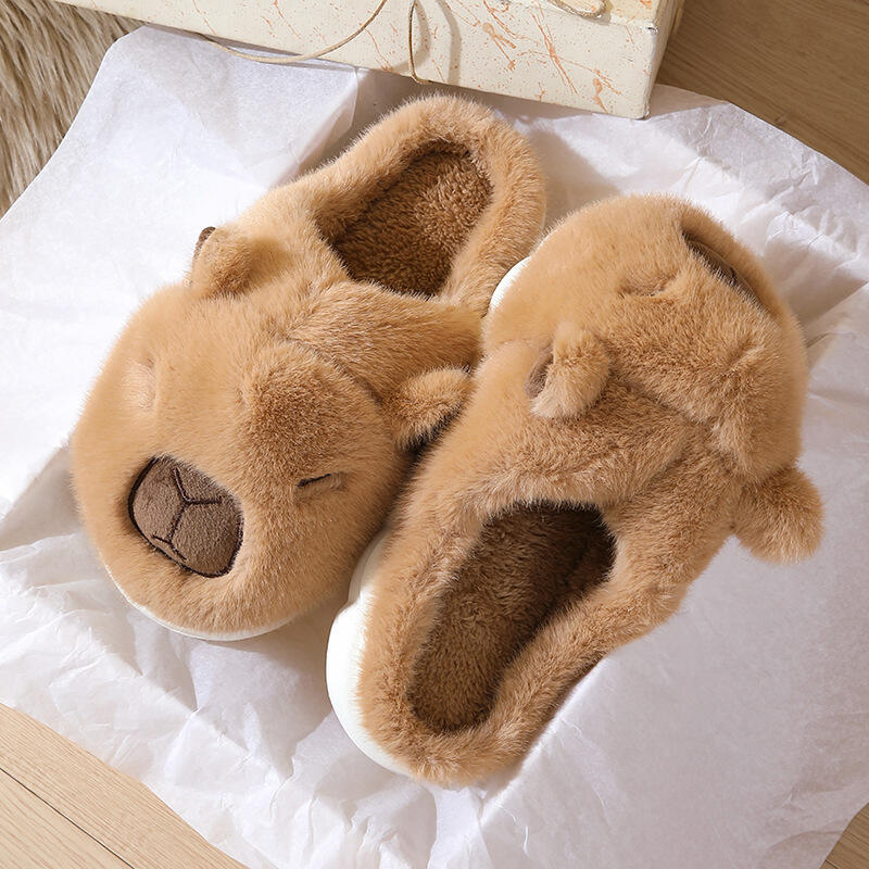 Cute Cartoon Capybara Cotton S – Women Shoes Winter recenzja i cena
