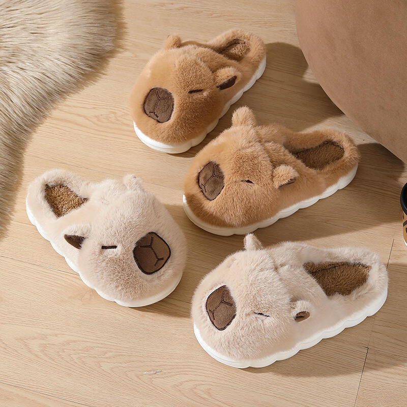 Cute Cartoon Capybara Cotton S – Women Shoes Winter recenzja i cena