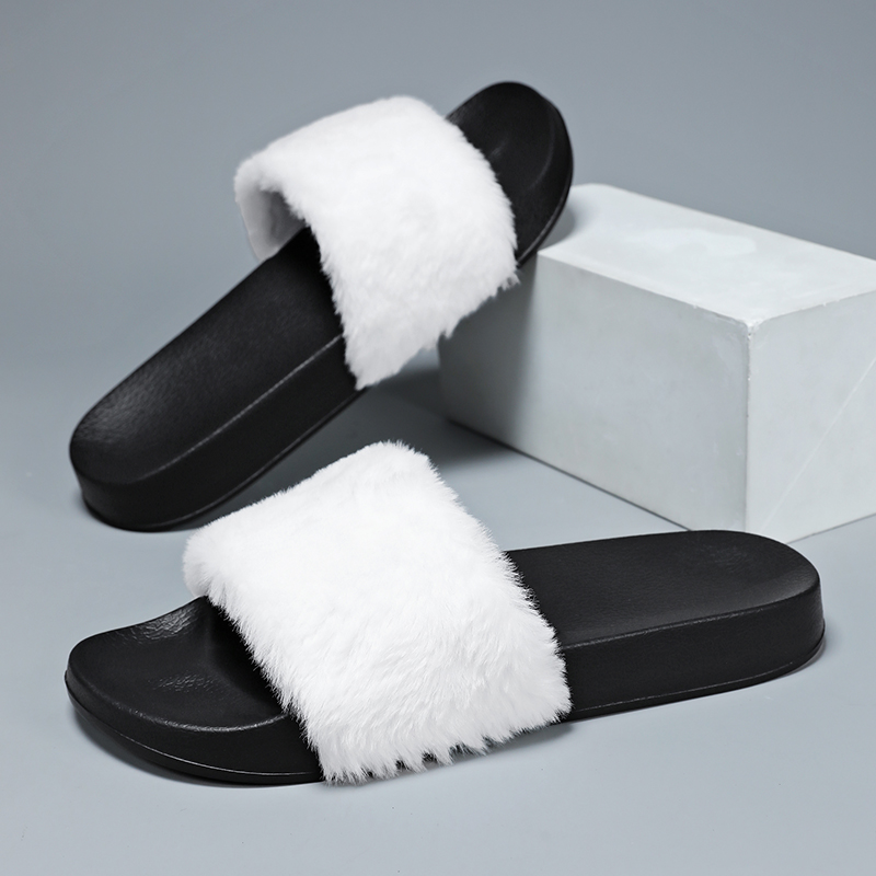 Fluffy Slippers Women Home Aut – Women Shoes Winter recenzja i cena