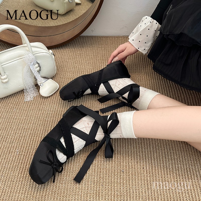 Women's Lace-Up Ballet Flats S – Shoes For Women Flats recenzja i cena
