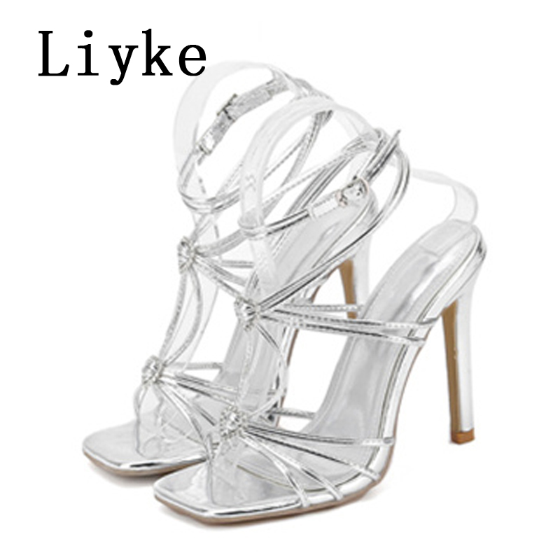 Liyke Summer Blue Denim Sandal – Women Shoes Jeans recenzja i cena