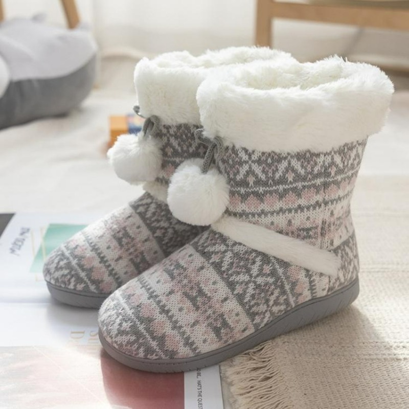 Plush Slippers Boots for Women – Women Shoes Winter recenzja i cena
