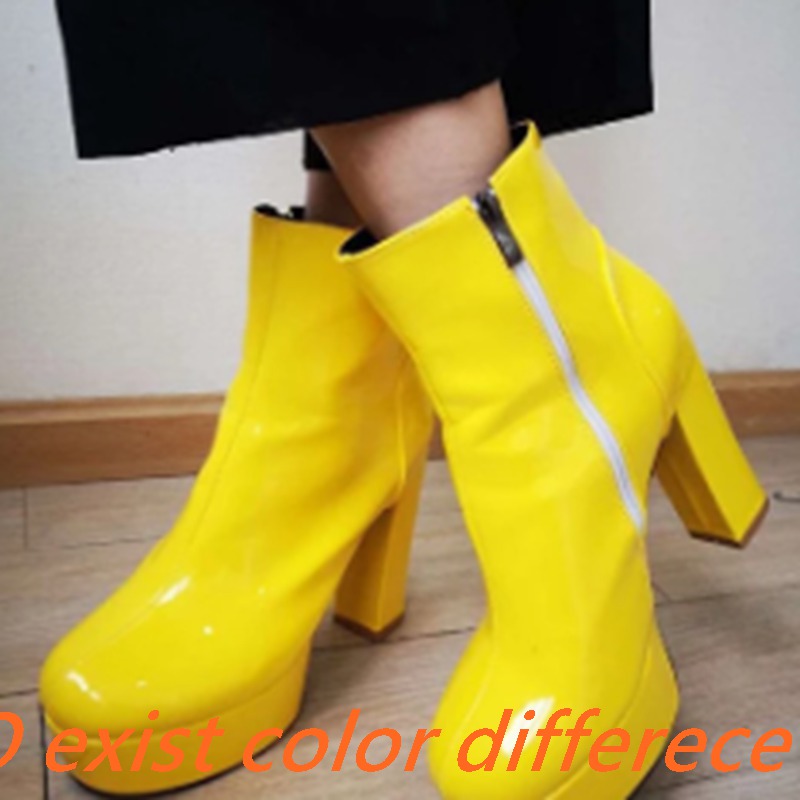 SIMLOVEYO 2022 Ladies Ankle Bo – Block Heel Ankle Boots recenzja i cena