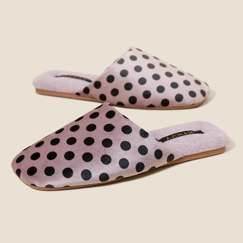 Retro Polka Dot Design Flat Sl – Women Shoes Winter recenzja i cena