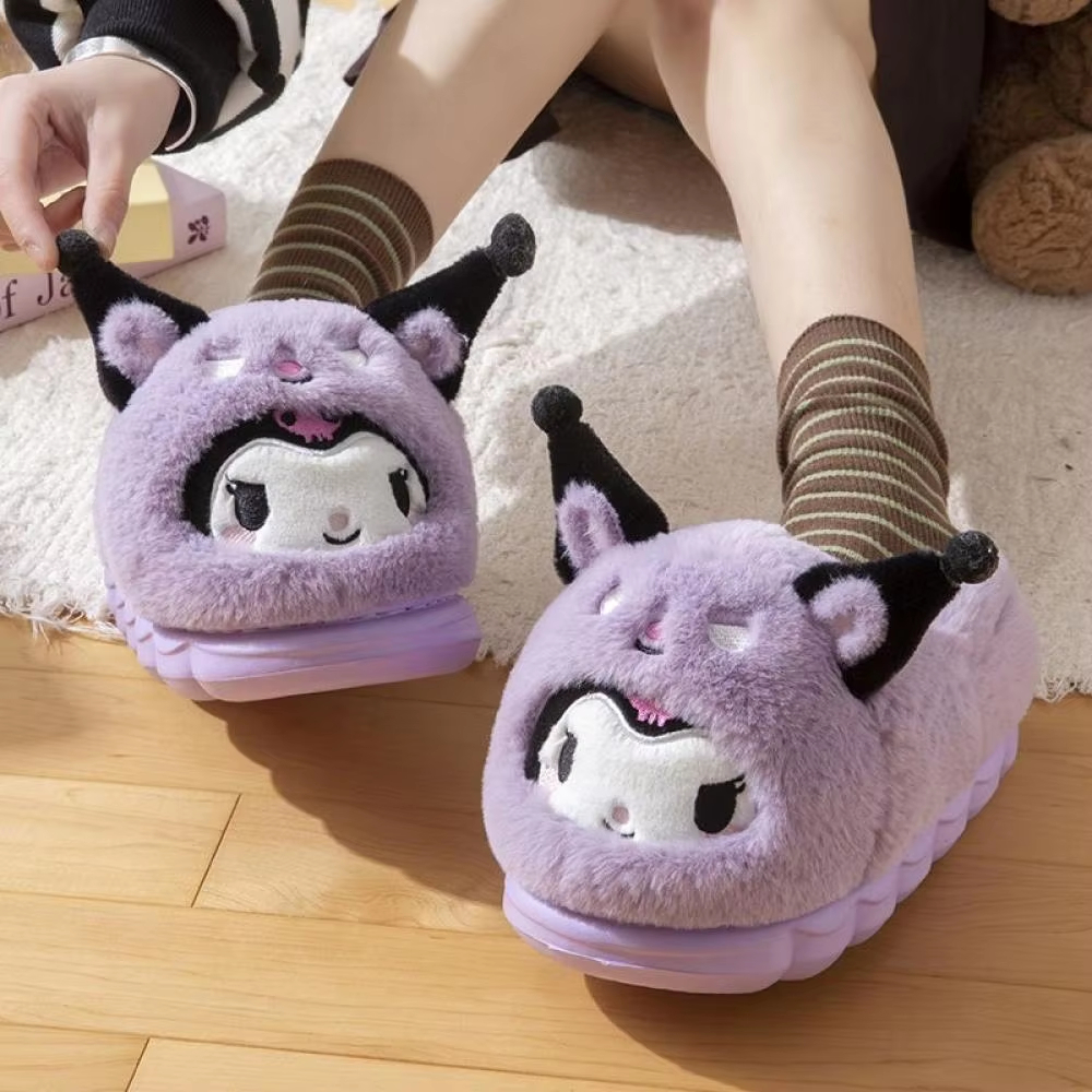 Anime Winter Plush Slippers Ku – Women Shoes Winter recenzja i cena