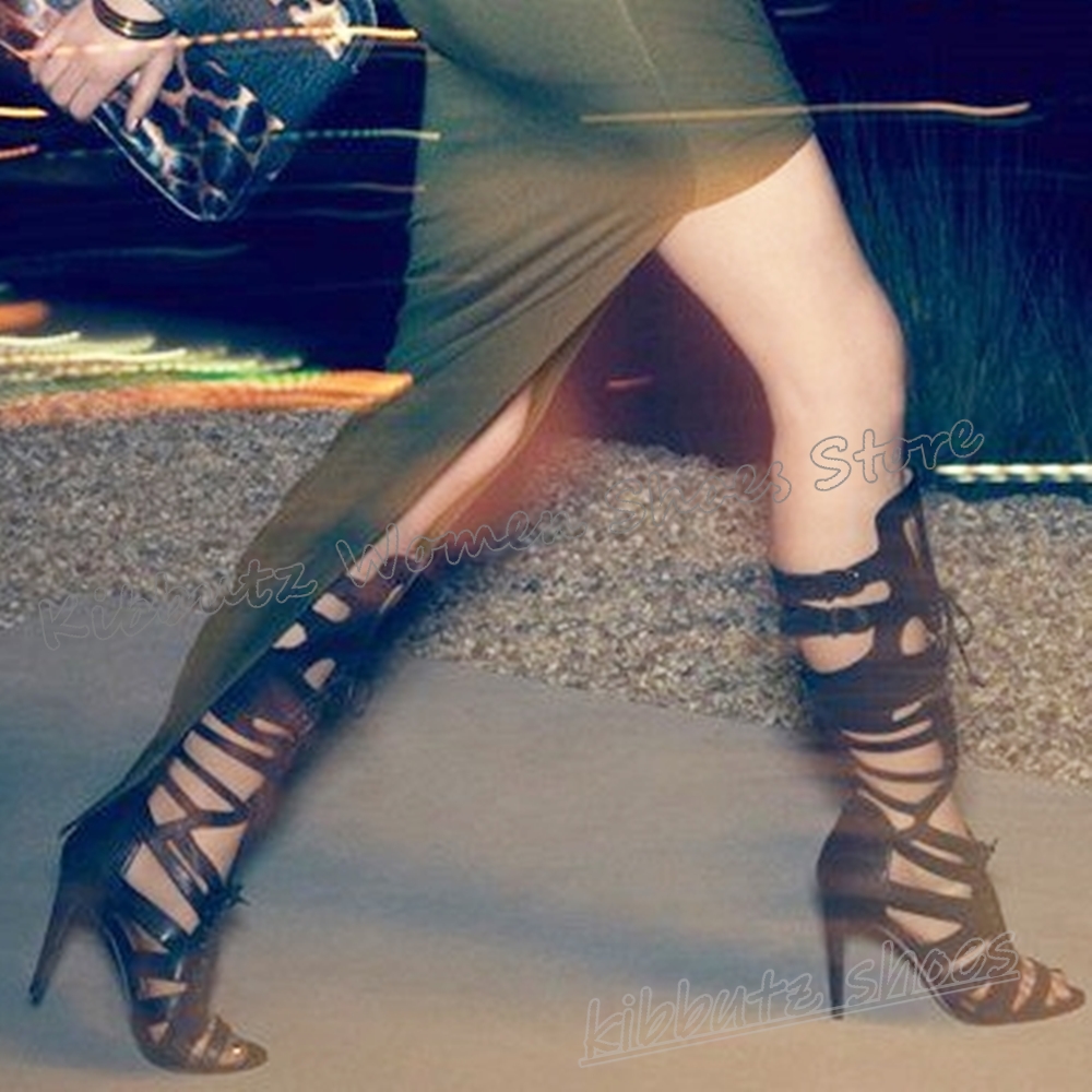 Sneaker Boot Knee High Lace-Up – High Knee Heel Boots recenzja i cena