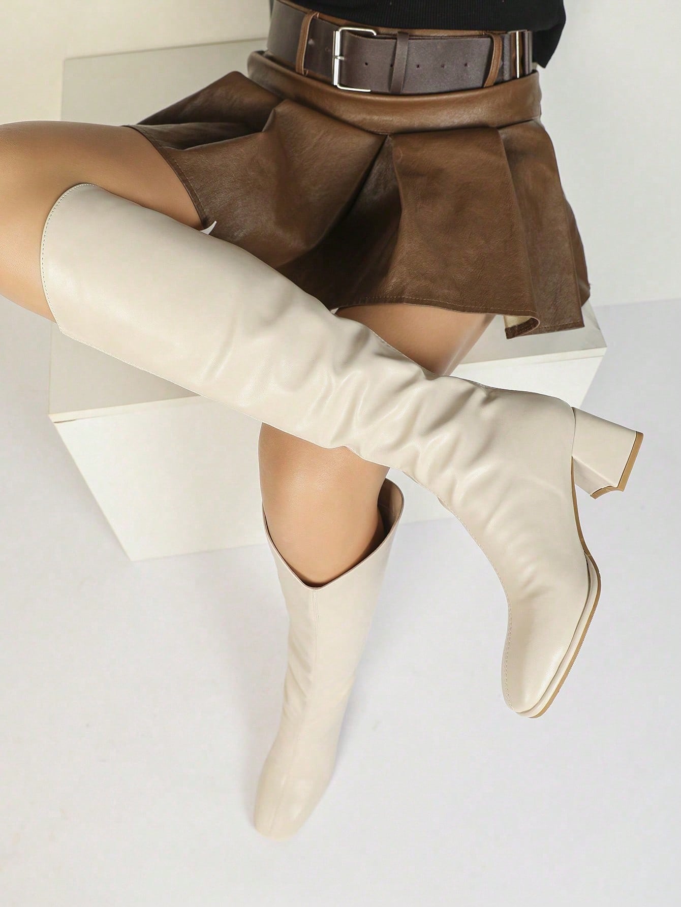Women's Knee High Boots For Wo – High Knee Heel Boots recenzja i cena