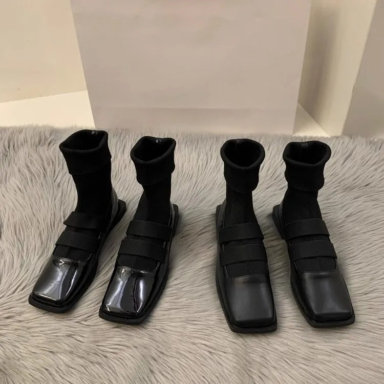 British style square knitted s – Women Shoes Zara recenzja i cena