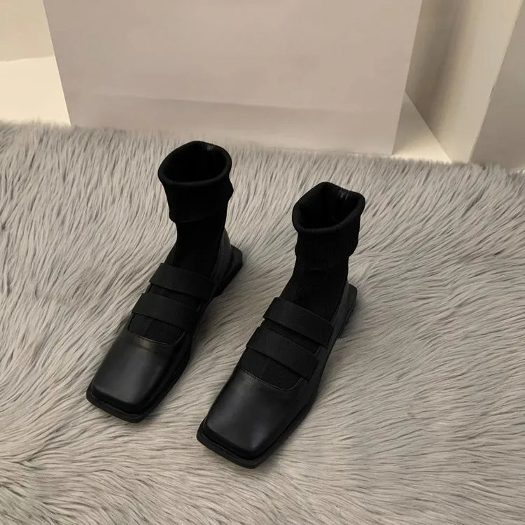 British style square knitted s – Women Shoes Zara recenzja i cena