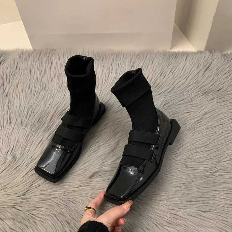 British style square knitted s – Women Shoes Zara recenzja i cena