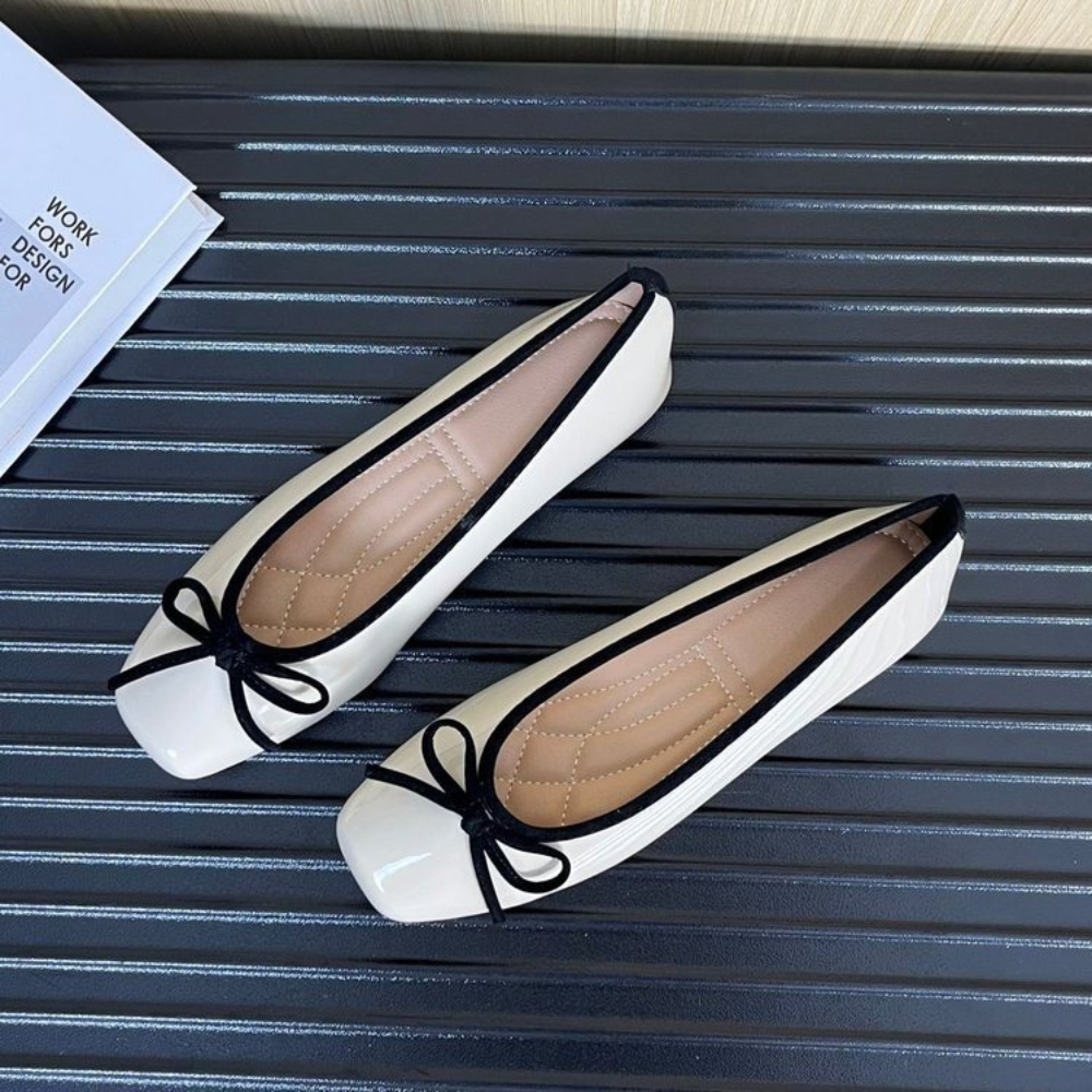 Women Nude Pink Patent Leather – Shoes For Women Flats recenzja i cena