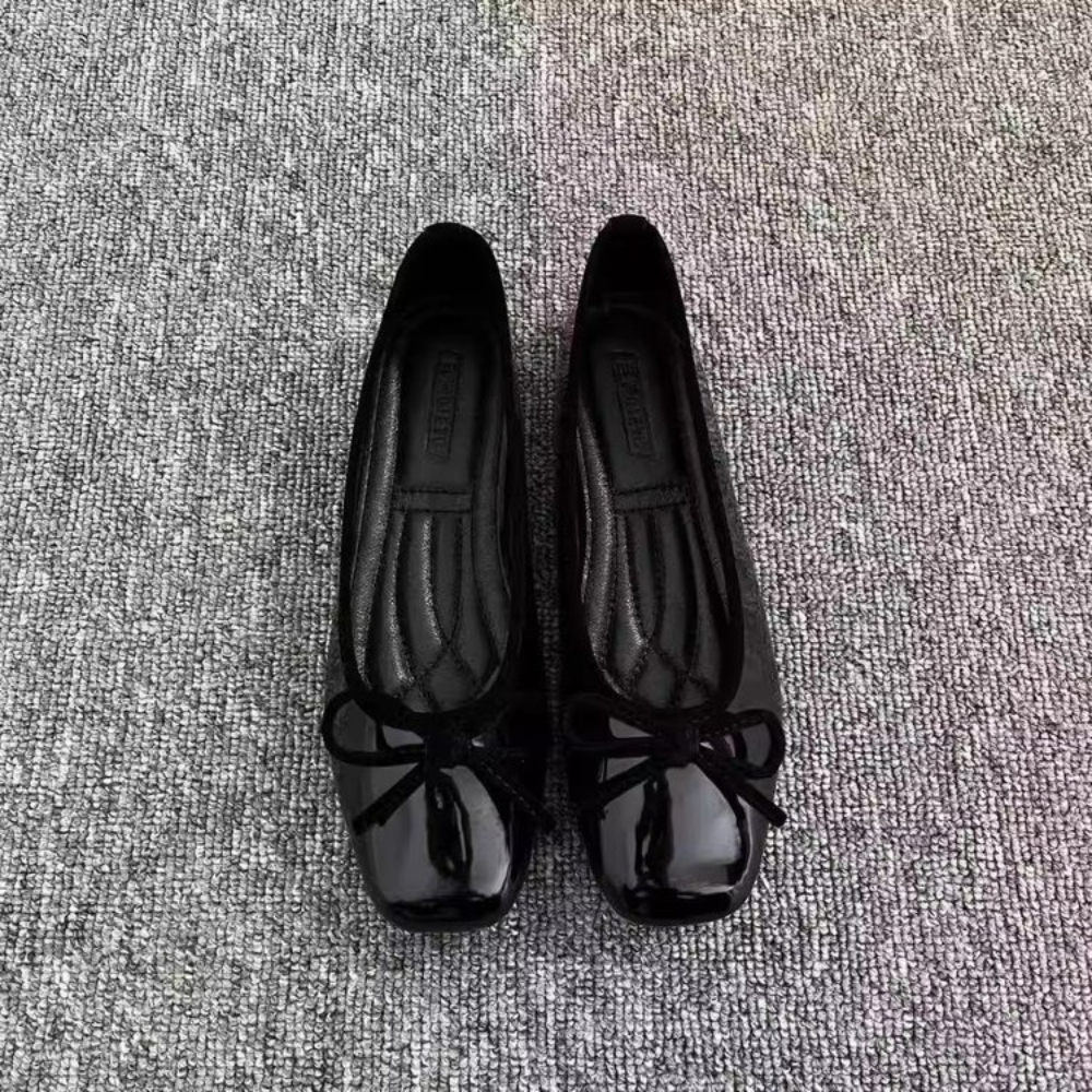Women Nude Pink Patent Leather – Shoes For Women Flats recenzja i cena