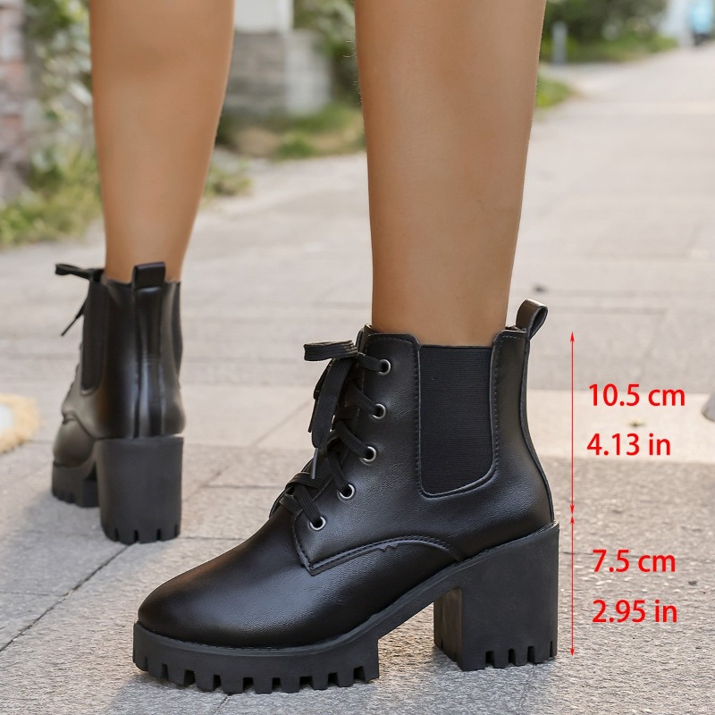 Block Heel Booties Women's Aut – Block Heel Ankle Boots recenzja i cena