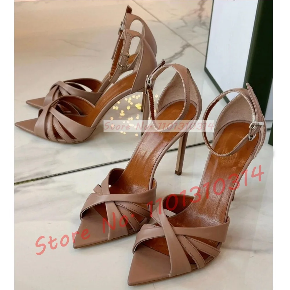 Nude Cross Strap High Heels Sa – Women Shoes Zara recenzja i cena