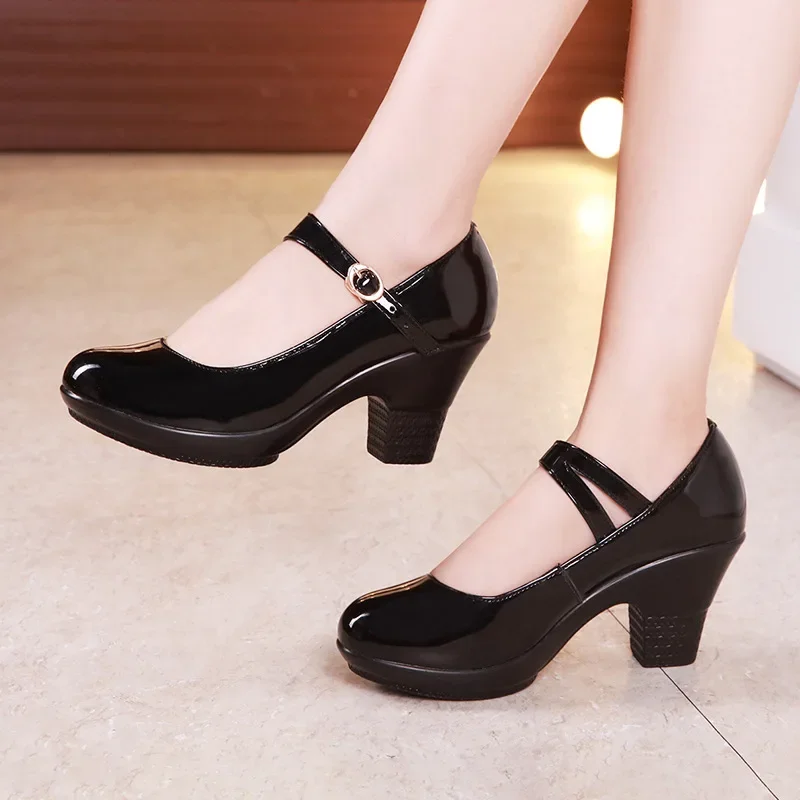 Small Size 32-43 Medium Block  – Block Heel Ankle Boots recenzja i cena