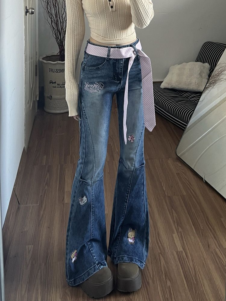 Y2K Hello Kitty Girls Jeans Co – Women Shoes Jeans recenzja i cena