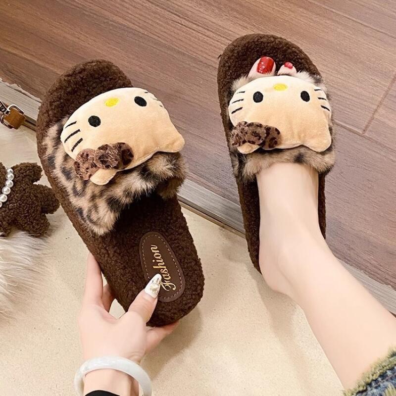 Cute Women Plush Slippers Hell – Women Shoes Winter recenzja i cena