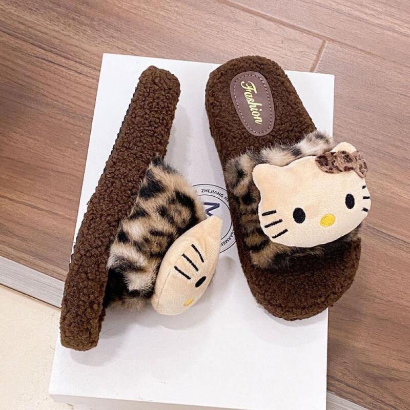 Cute Women Plush Slippers Hell – Women Shoes Winter recenzja i cena