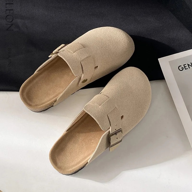 Fashion Women Suede Clogs Slip – Women'S Shoes With Arch Support recenzja i cena