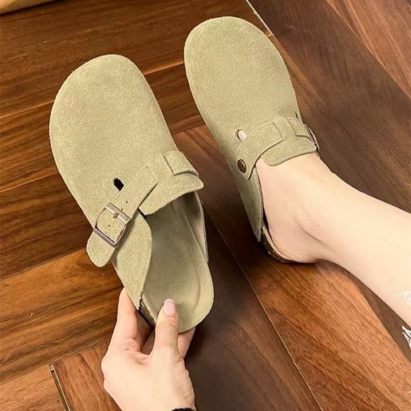Fashion Women Suede Clogs Slip – Women'S Shoes With Arch Support recenzja i cena