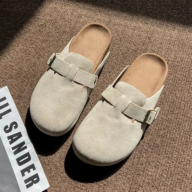 Fashion Women Suede Clogs Slip – Women'S Shoes With Arch Support recenzja i cena