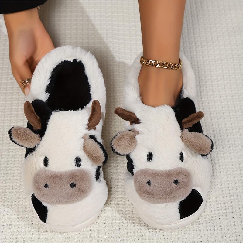 Soft Cow Slippers for Women -  – Women Shoes Winter recenzja i cena