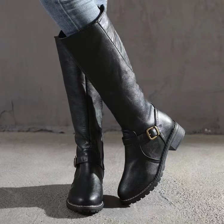 Winter Women's Riding Boots Ro – High Knee Heel Boots recenzja i cena