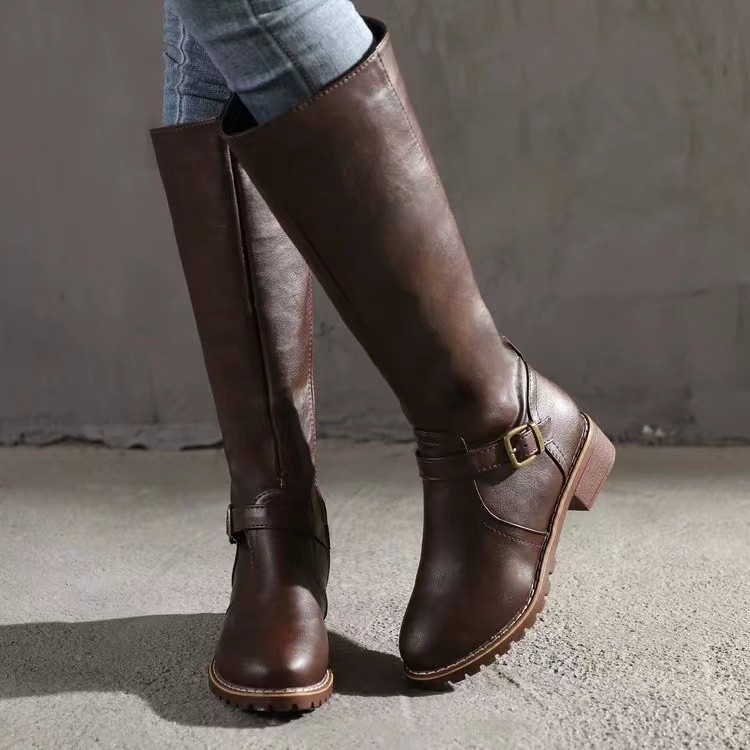 Winter Women's Riding Boots Ro – High Knee Heel Boots recenzja i cena