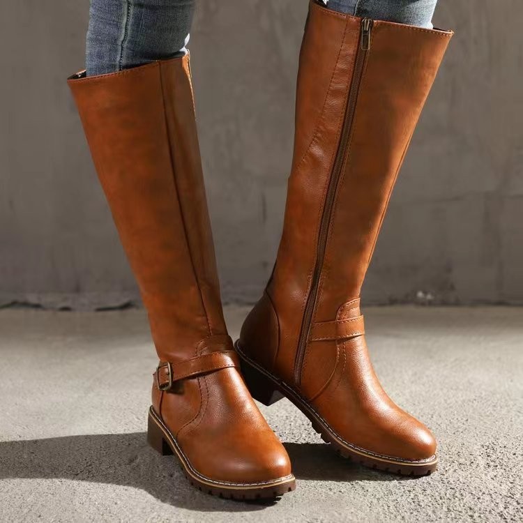 Winter Women's Riding Boots Ro – High Knee Heel Boots recenzja i cena
