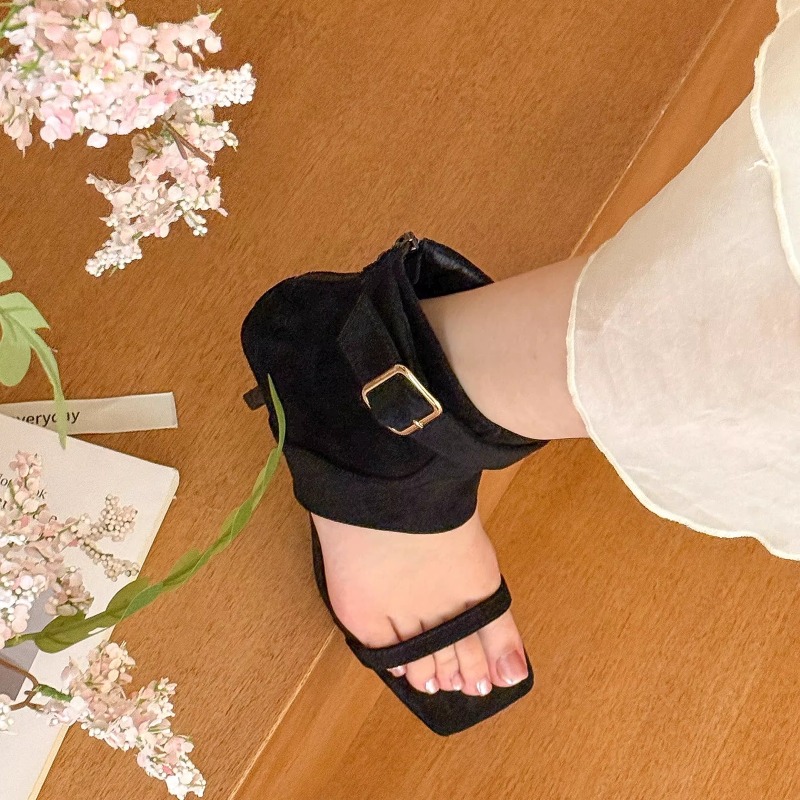 Retro Summer New Square Toe Op – Women Shoes Boots recenzja i cena