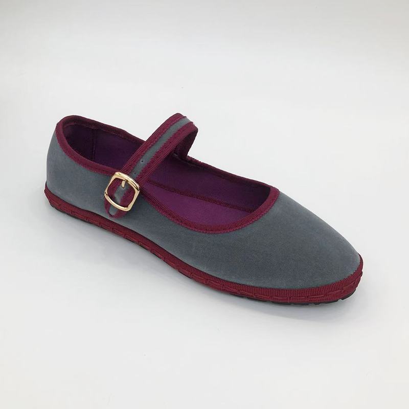 Gray Mary Jeans Flats Shoes Wo – Women Shoes Jeans recenzja i cena