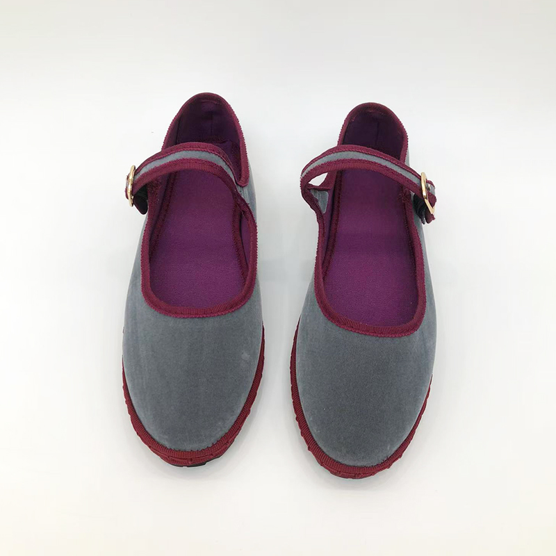 Gray Mary Jeans Flats Shoes Wo – Women Shoes Jeans recenzja i cena