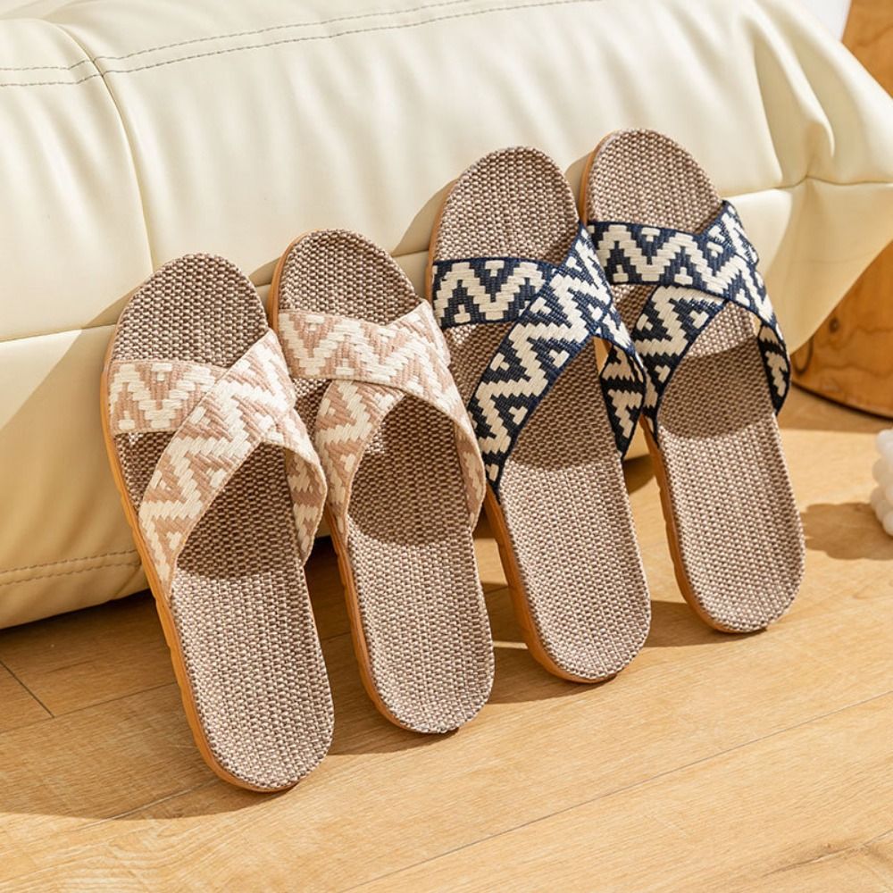 Fashion Ethnic Style Linen Cro – Jelly Sandal Women recenzja i cena