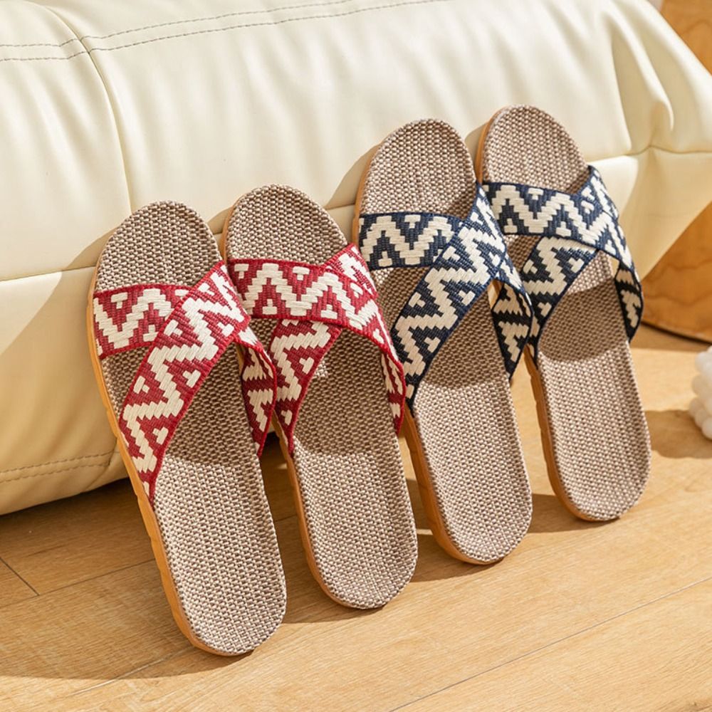 Fashion Ethnic Style Linen Cro – Jelly Sandal Women recenzja i cena